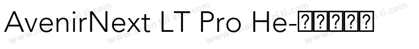 AvenirNext LT Pro He字体转换